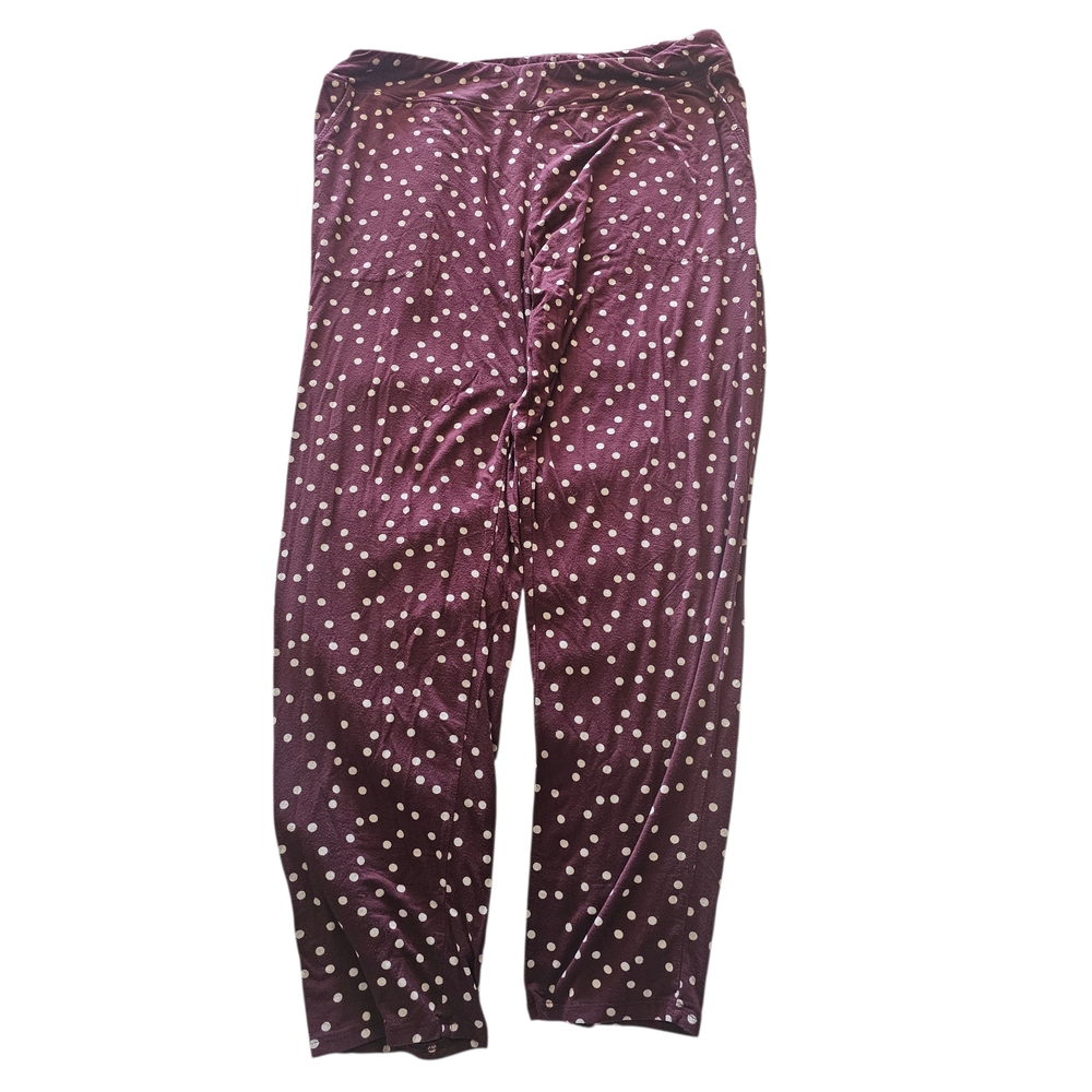 Soma Pajama Pants Polka Dot Lounge Sleepwear Size L Soft Stretch